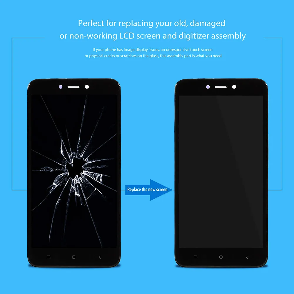 Dulcii для Xiaomi Redmi 4X OEM ЖК-экран и дигитайзер + сборка рамка часть Xiomi ЖК сенсорный