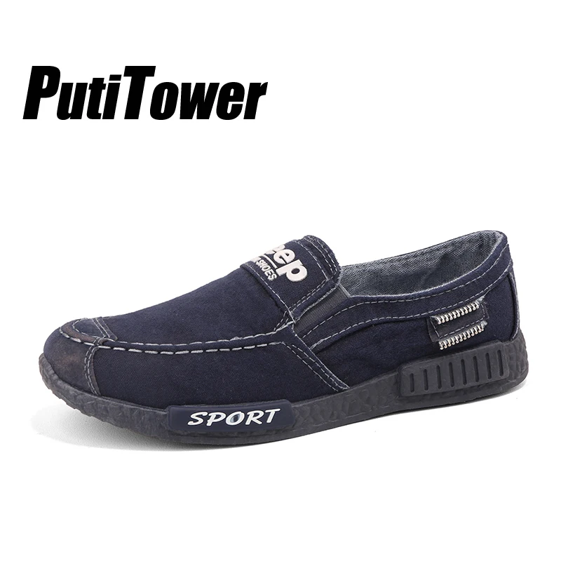 Fashion Mens Casual Shoes Rubber Slip On Loafers Men Autumn Winter Canvas Driving Brand Zapatillas Hombre Zapatos | Обувь
