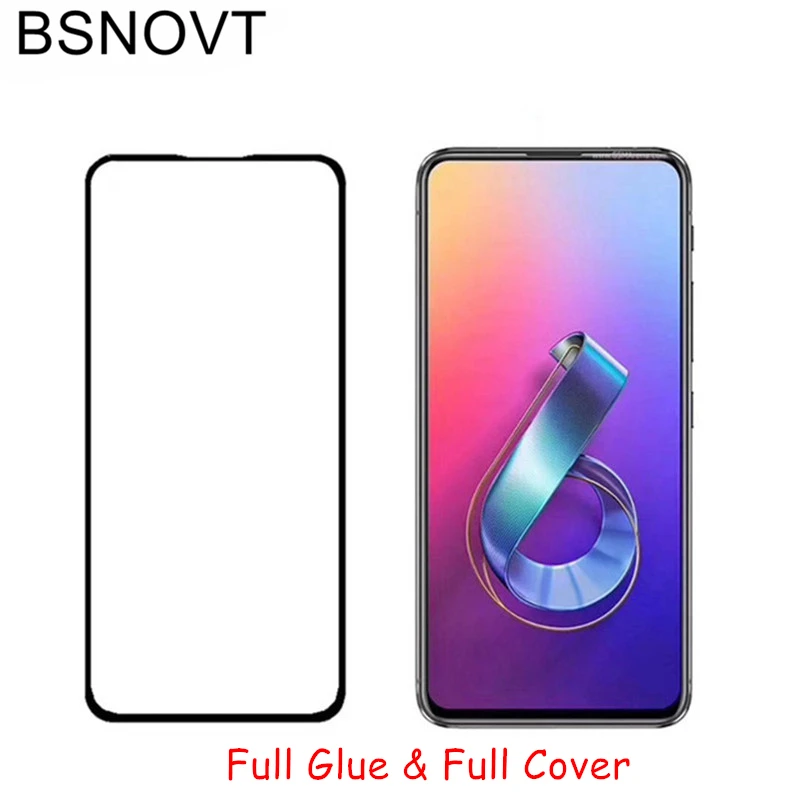 

For Asus Zenfone 6 ZS630KL Glass Full Glue Cover Phone Screen Protector For Asus Zenfone 6 2019 Glass For Asus Zenfone Z6 Glass
