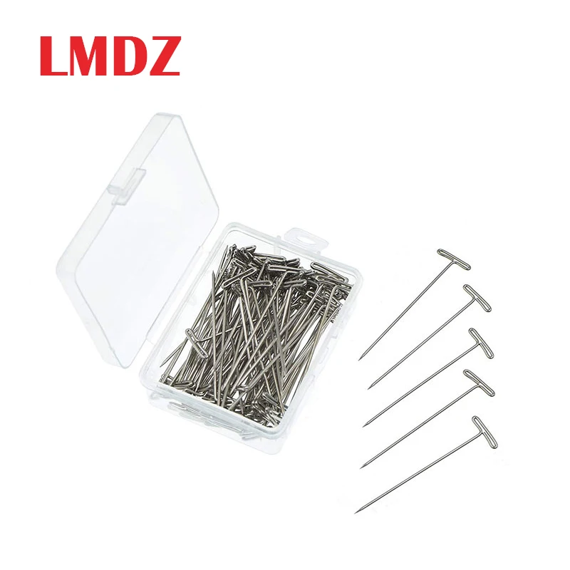 LMDZ 200 шт DIY парик из нержавеющей стали Т образные шпильки 6 размер волос для