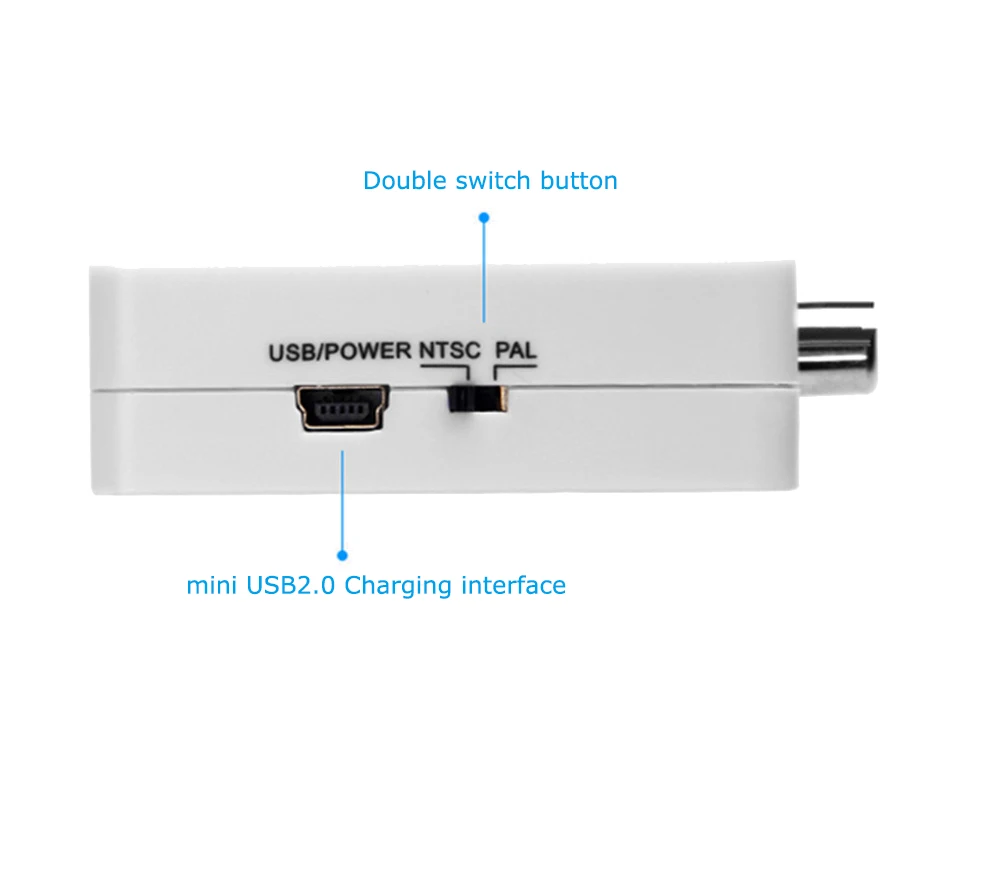 Адаптер преобразователь hdmi av HD видео с HDMI на RCA AV/CVSB L/R 1080P HDMI2AV поддержка NTSC PAL