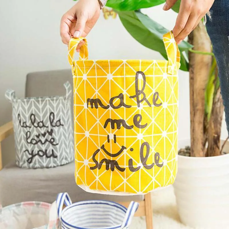 Durable Cotton Linen Storage Bag Creative Wardrobe Hang Wall Pouch Cosmetic Toys Sundries Organizer Pockets Contain for Room | Дом и сад