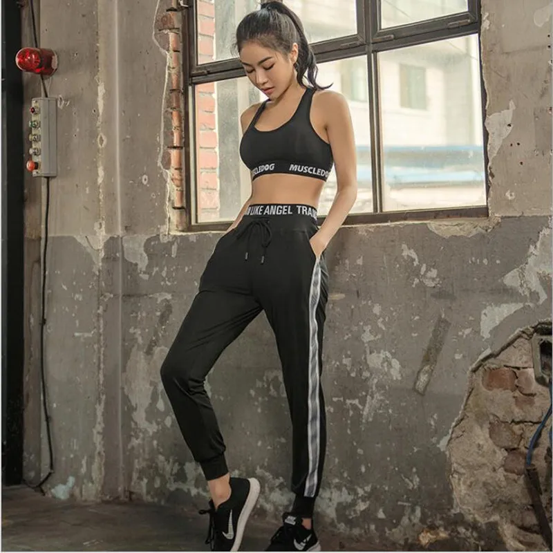 Новый женский набор для йоги из 3 предметов спортивная одежда бега фитнеса