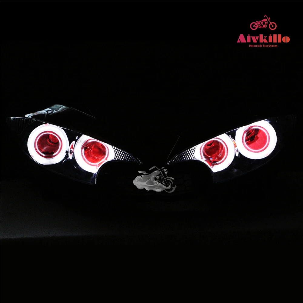 Ксеноновая фара в сборе для мотоцикла Yamaha YZF R6 2003 2004 2005 Angel Eye 55 Вт|assembly|motorcycle yamahayamah