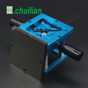 Комплект для реболлинга Blue BGA 90*90 мм станция для реболлинга BGA с ручным хвостовиком в подарок 10 шт. универсальные трафареты BGA