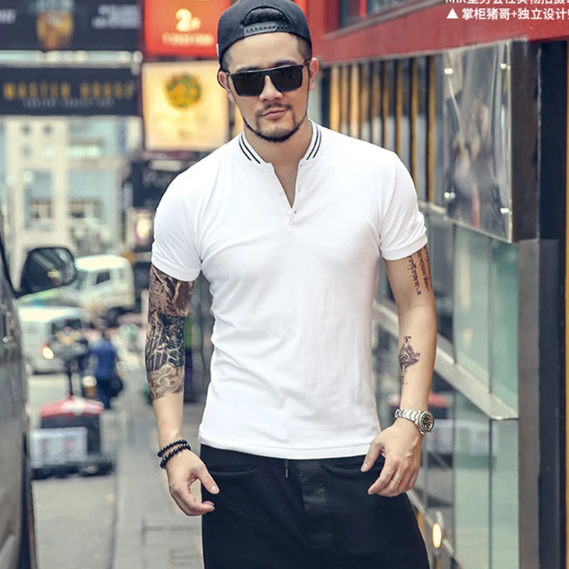 Футболка мужская приталенная с коротким рукавом хлопок дышащая удобная модная