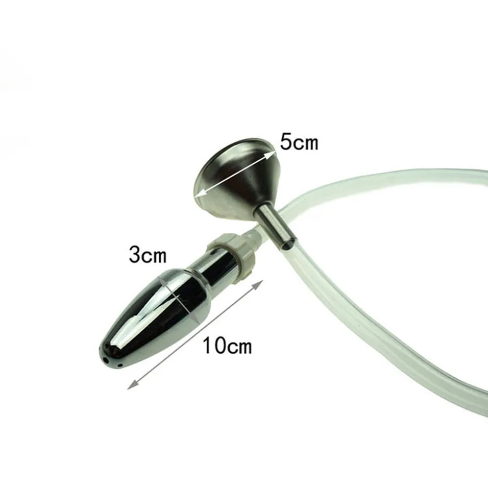 CamaTech металлическая воронка набор клизмы для анальной чистки пустая Анальная