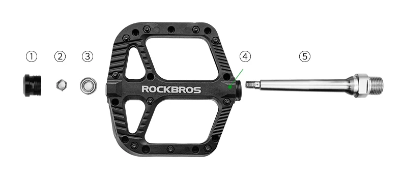 ROCKBROS нейлоновые подшипники для велосипеда, Плоские Педали, сверхлегкие дорожные велосипедные педали BMX для горного велосипеда, разноцветные велосипедные аксессуары, запчасти для велосипеда