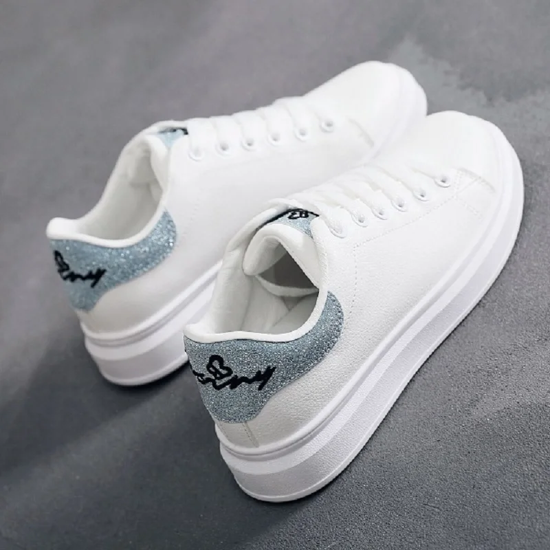 Женские кроссовки спортивные туфли для студентов белые дышащие бега zapatos de mujer