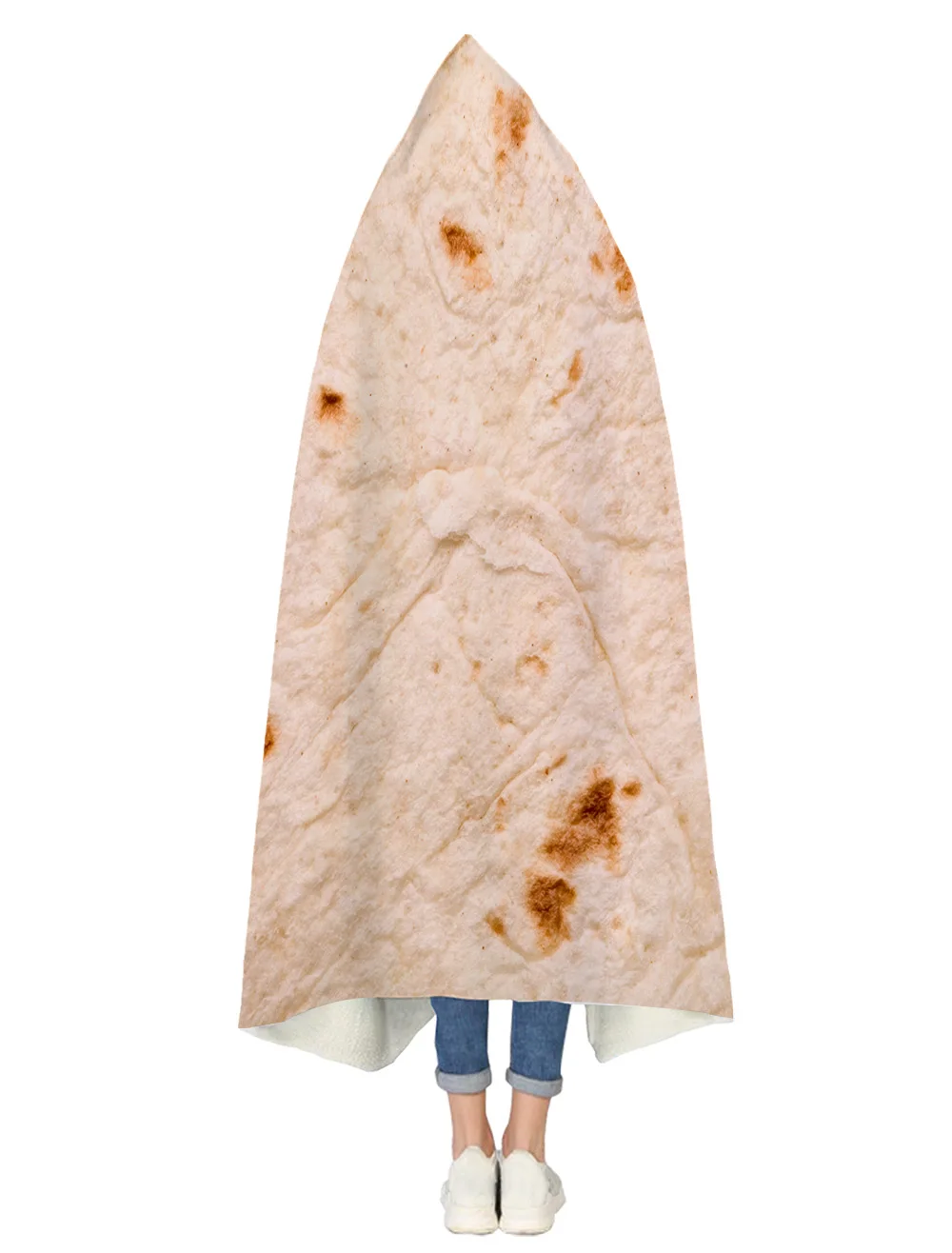 Tortilla текстура мягкий флис пледы одеяло с капюшоном мягкой печати семья