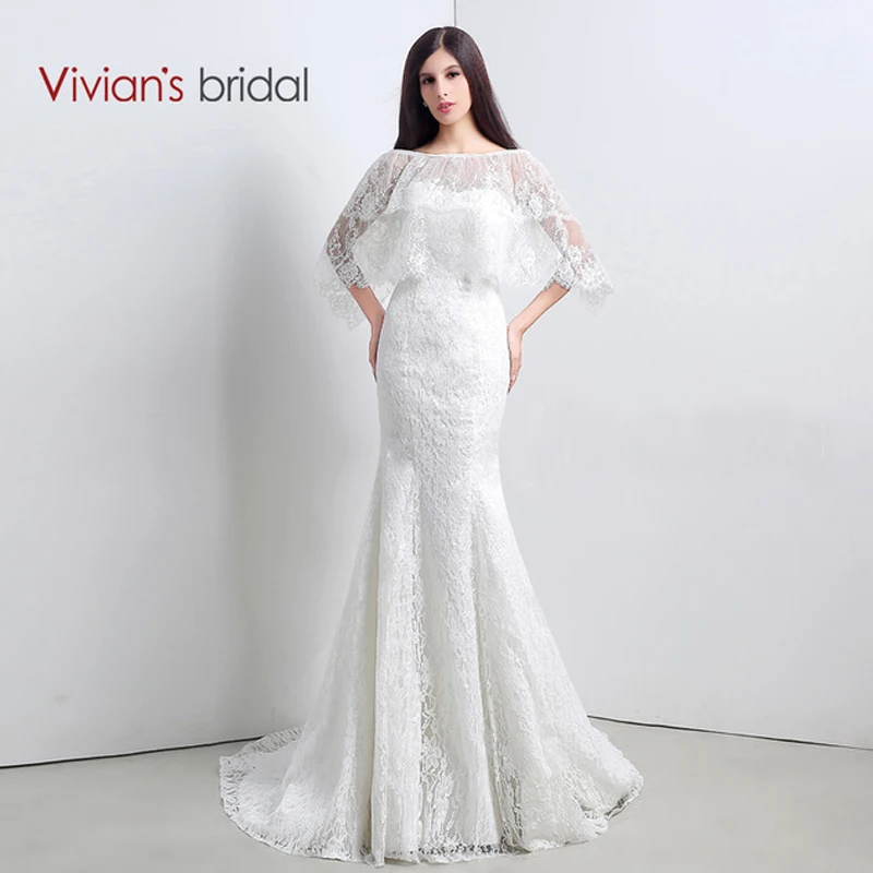 Vivian's свадебные сексуальные платья с открытой спиной Русалка Новое поступление