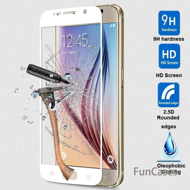 3D полное покрытие закаленное Стекло для samsung Galaxy A3 A5 A7 2016 S6 S7 J3 J330 J5 J530 J7 J730 Pro 2017 prime
