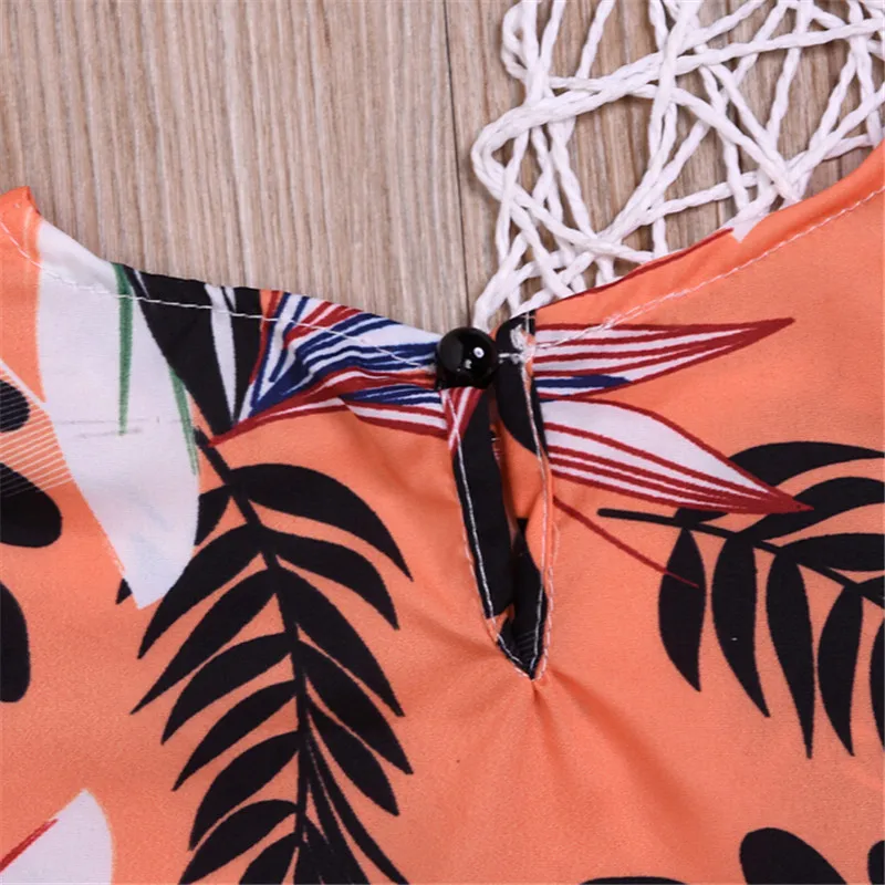 Летняя хлопковая одежда для маленьких девочек детская укороченный топ с