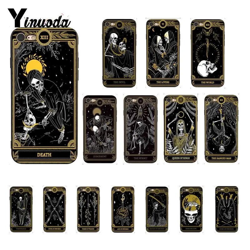 Чехол для телефона Yinuoda Death Tarot iphone SE 2020 6S 6plus 7 7plus 8 8Plus X Xs MAX 5 5S XR|Бамперы| |