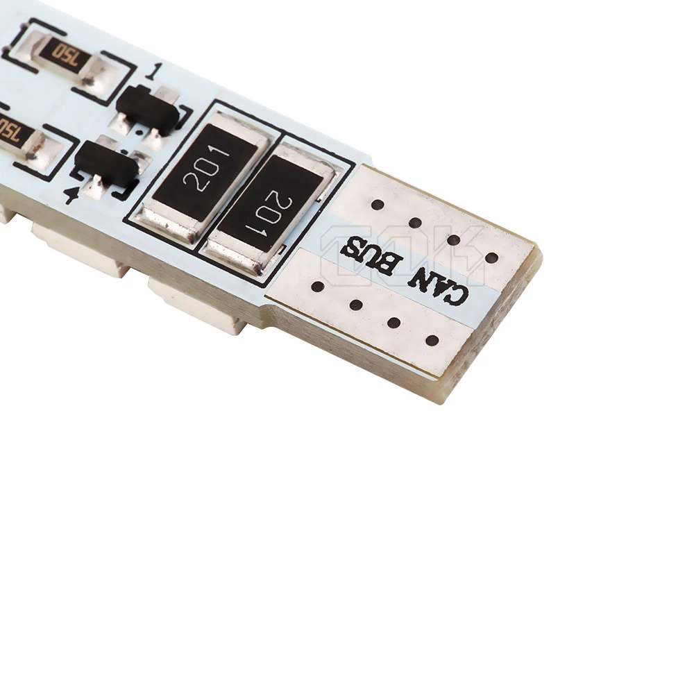 Оптовая продажа 10 шт./лот Автомобильные светодиодные лампы T10 6smd 5050 led w5w LED canbus