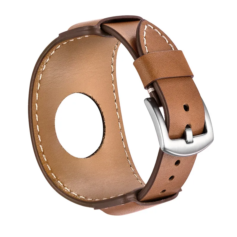 Ремешок кожаный коричневый для iWatch Series 1 2 3 браслет с металлической пряжкой Apple Watch
