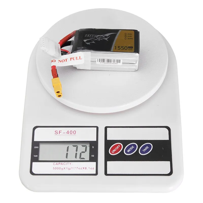 TATTU 14 8 V 1550mAh 45C 22.9Wh 4S XT60 разъем Lipo батарея для DIY Вертолет FPV гоночный Дрон гонщик