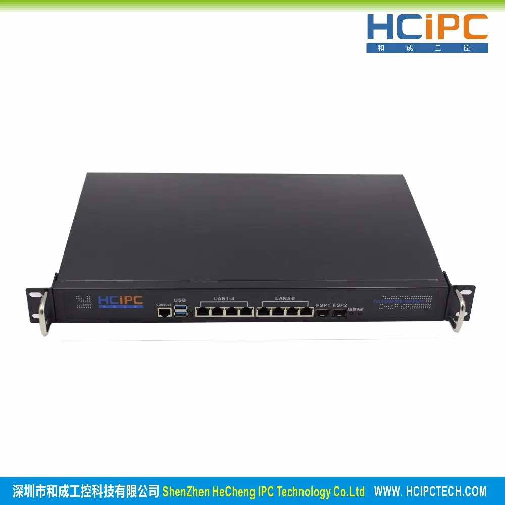 HCiPC B204-2 HCL-SC1037-8L2FSPB 4G + 64G C1037U 82583V 8LAN 2FSP 1U брандмауэр системы маршрутизатор