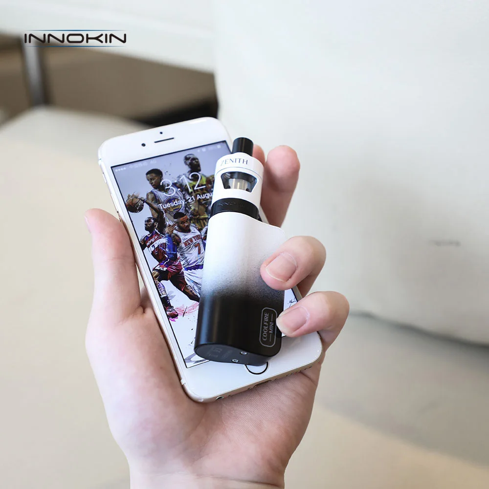 Оригинальный Innokin CoolFire Mini Zenith D22 Vape комплект 2 мл бак атомайзер 1300 мАч встроенный