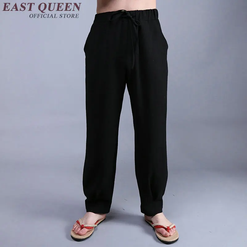 Традиционная китайская одежда для мужчин брюки Китайская традиционная мужская