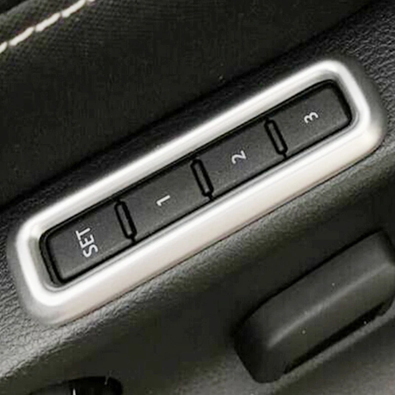 Фото Для Skoda Superb 2016-2018 автомобильный Стайлинг автоаксессуары ABS матовый/углеродное волокно главный автомобильный переключатель памяти сиденья водителя крышка отделка №2