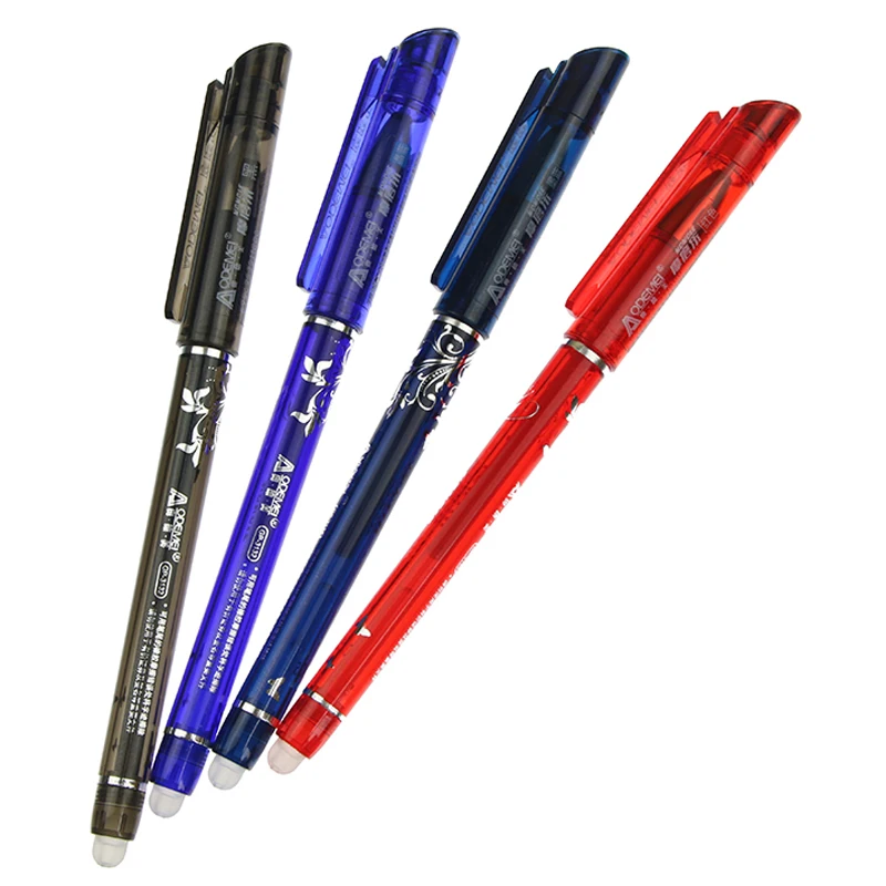Erasable Gel Pen Red Blue Black Red Ink A Magical Stationery Writing Neutral Pen For Office School Student Exam Spare supplies