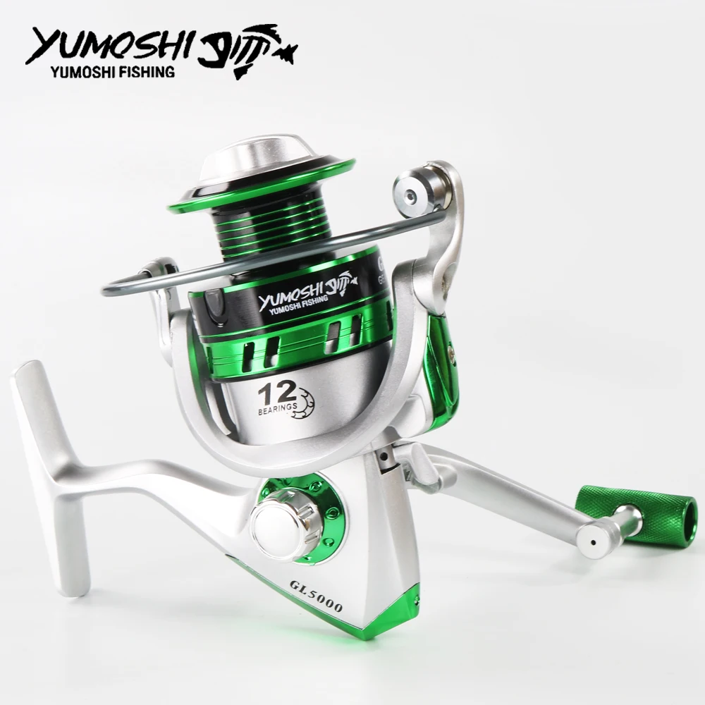 Yumoshi Новинка 5,5: 1 12BB катушка для ловли карпа Molinete Передаточное отношение большая игра Спиннинг рыболовные катушки Фидер Carretilha de pesca