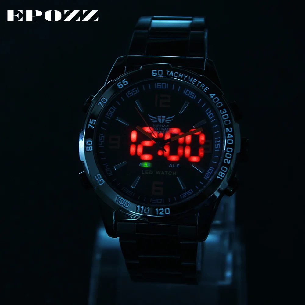 Для мужчин спортивные Часы Повседневное кварц часы стали Группа