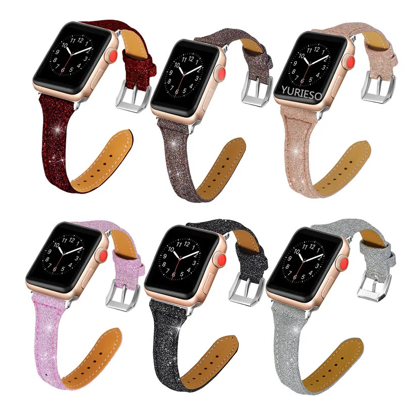 50 шт. Роскошные брендовые Кожаные Ремешки для наручных часов Apple Watch Band Iwatch 38 мм 42 40