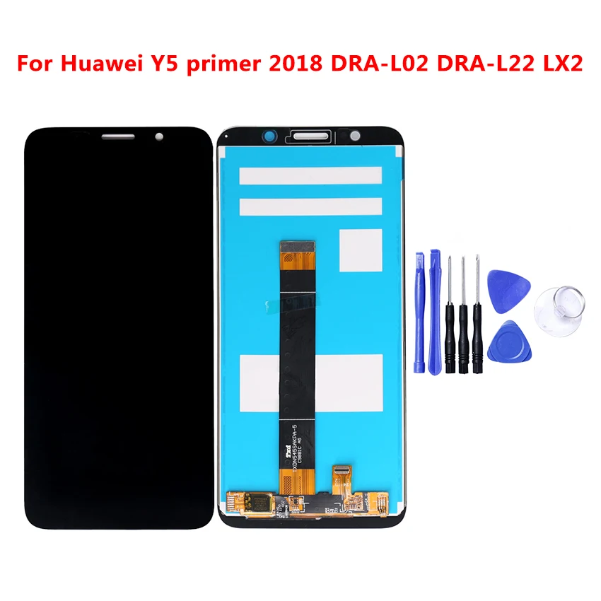 Новый ЖК дисплей для Huawei Y5 Prime 2018 DRA L02 L22 LX2 Полный + сенсорный экран дигитайзер в