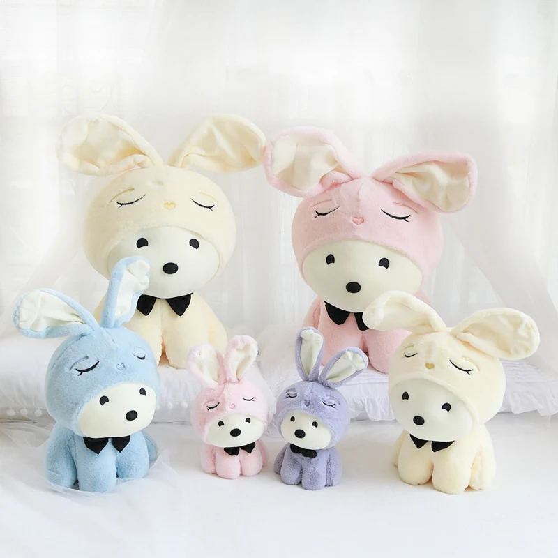 

Hot New 1pc 26/40/50cm Two Face Rabbit Plush Soft Doll Toys Japan Cartoon Doll For Girlfriend Birthday Present Christmas Gift