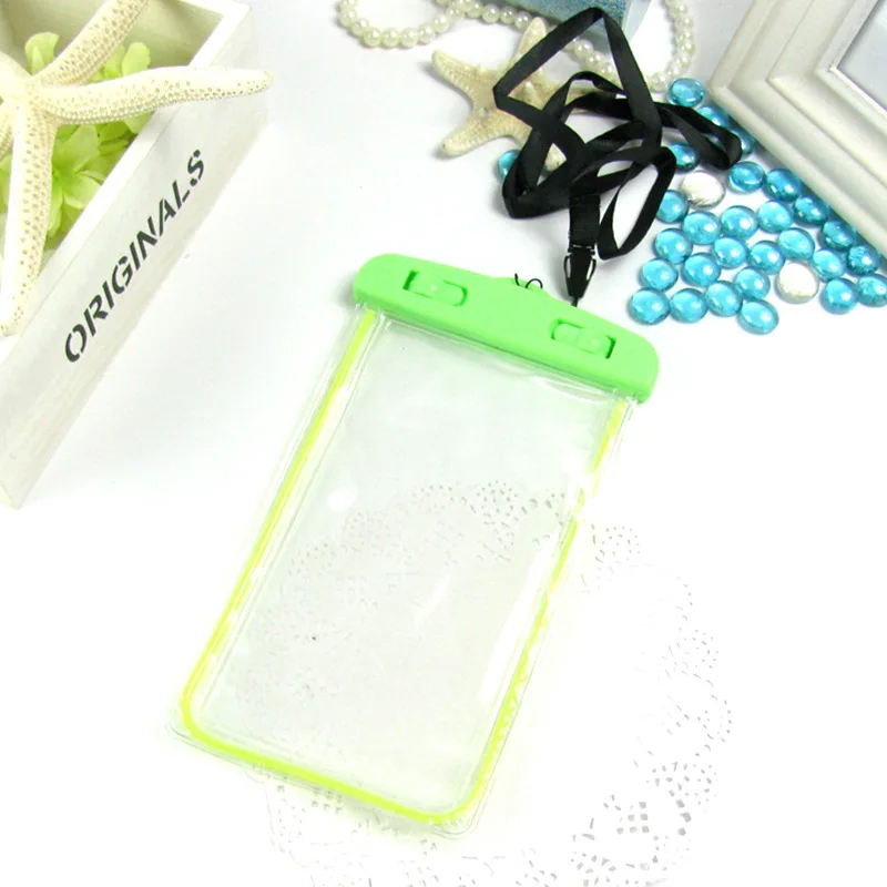 SRLEEKING Universal Waterproof Bag Fluorescence waterproof phone case For SamsungS6 S7edge S8 fashion PVC | Мобильные телефоны и