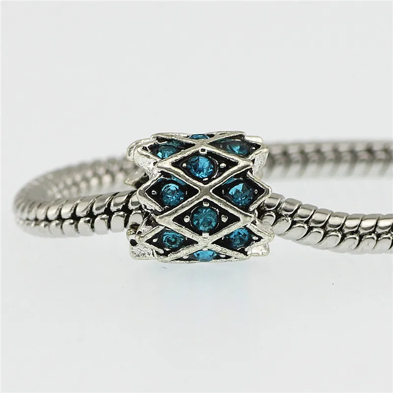 Бусины подвески с большим отверстием и кристаллами в 4 стилях подходят для