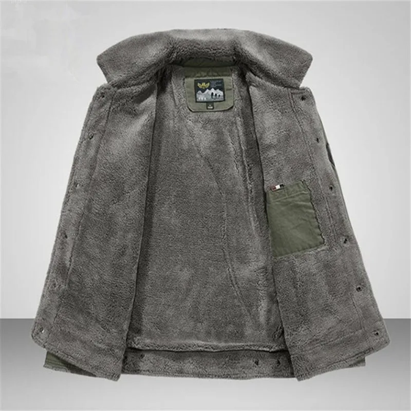 Мужская хлопковая куртка верхняя одежда 5XL 6XL зимняя военная теплая Повседневная