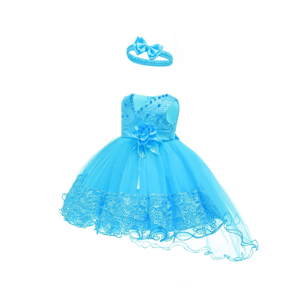 Новорожденных Для маленьких детей платье принцессы комплект для малыша