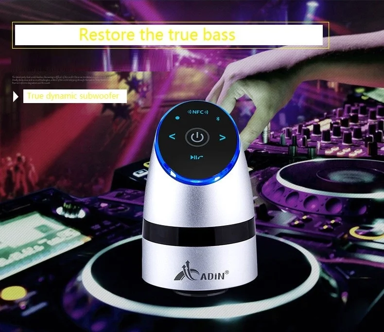 ADIN Вибрация Bluetooth динамик 26 Вт сенсорный NFC динамик Bluetooth Hands-Free Мини компьютеры колонки для телефона Bluetooth портативный