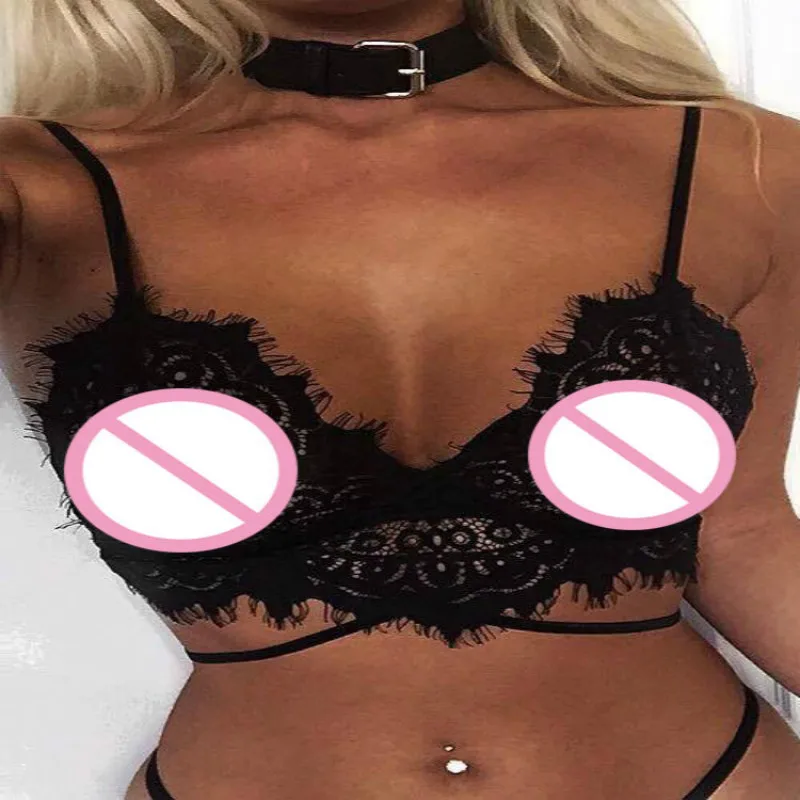 Hot Selling Eyelash Lace Hollow Out Tempura Bra Thin Sexy Band 2018 New Fashion Style M-XL |