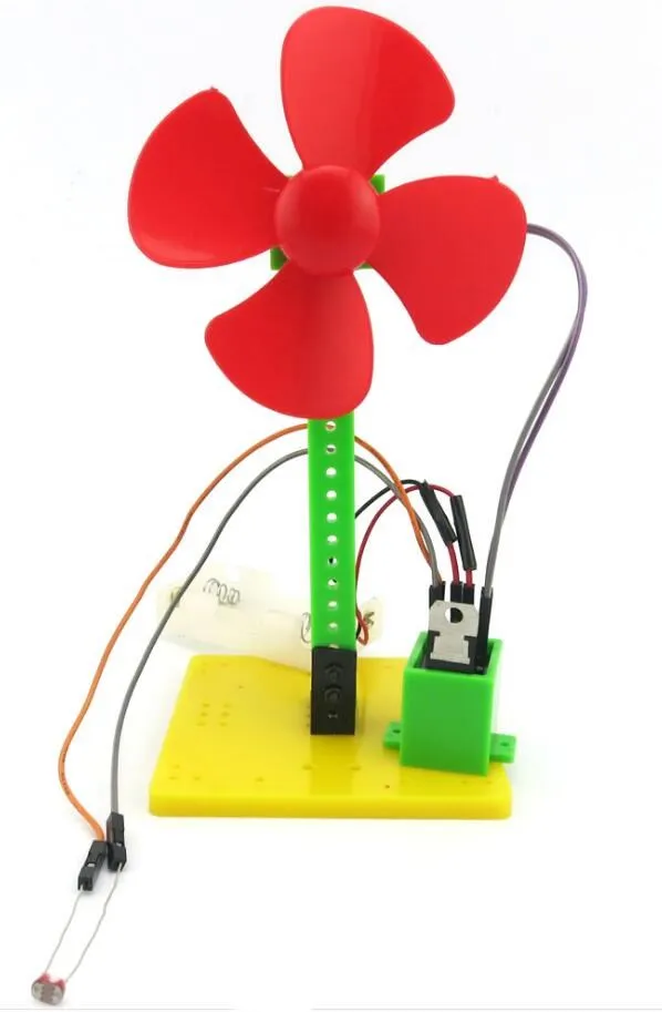 DIY Light-control Small Fan Model Accessories Toy Children Science Technology Production Making | Игрушки и хобби