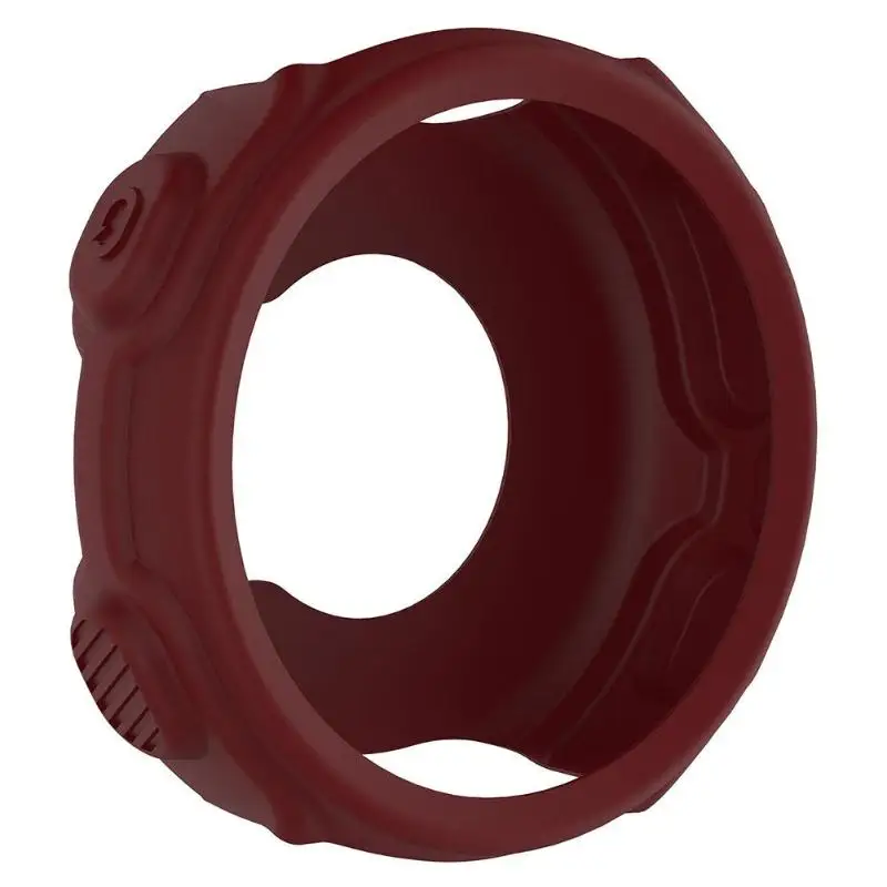 Deep Red ALLOYSEED 8 цветов сменный силиконовый защитный чехол для Garmin Forerunner 235 735XT спортивные часы - Цвет: Deep Red