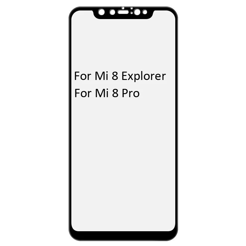 For Mi8 Pro Explorer Imak Pro+ полноэкранный клей защитное закаленное стекло для Xiao mi 9 mi 8 mi 8 Se Lite Pro Explorer 2.5D изогнутое Олеофобное - Цвет: For Mi8 Pro Explorer