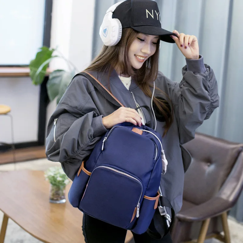 

longmiao Preppy Style Women Backpack Waterproof Nylon Backpack Lady Women's Backpacks Female Casual Travel Bag Mochila Feminina
