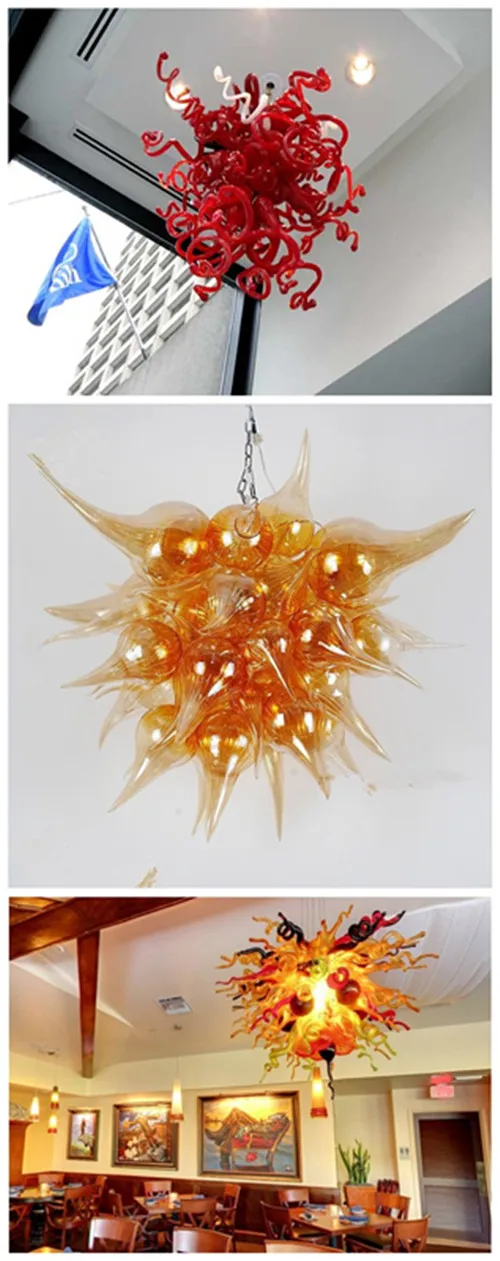 Модная воздушная 110/220 v AC Led Chihuly стиль канделябр из муранского стекла дизайн освещения