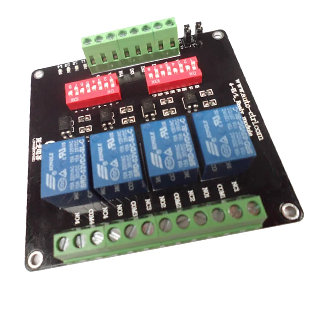 4-Channel 3V/5V/12V/24V Relay Board Module with Optocoupler High / Low Level | Обустройство дома