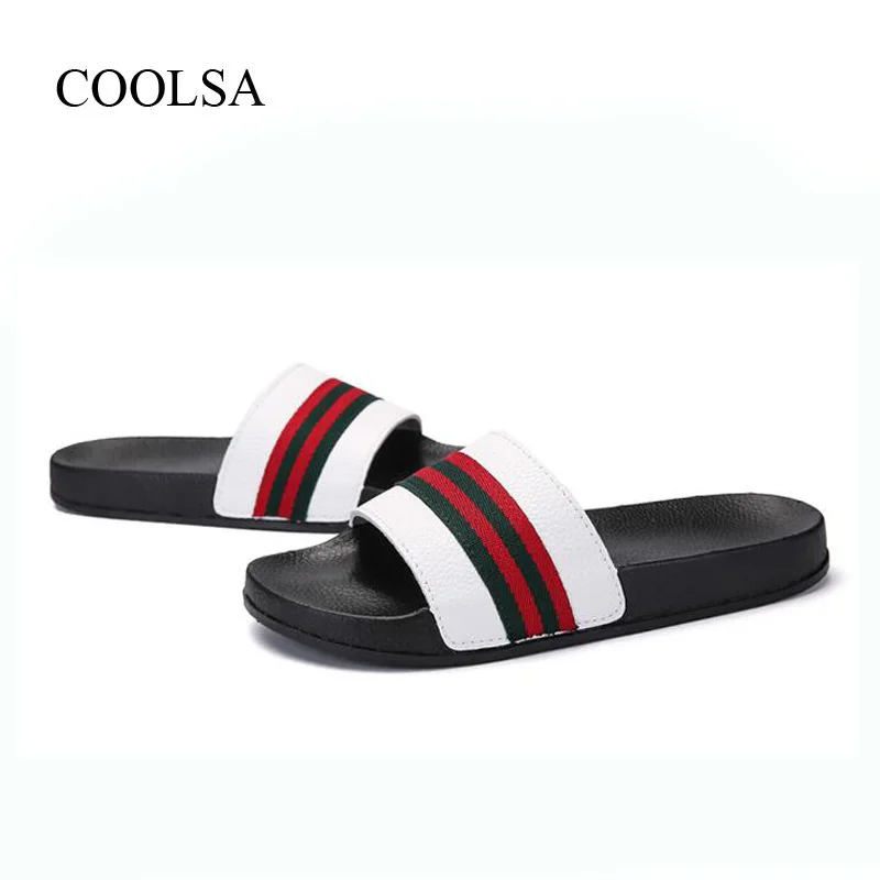 COOLSA/женские модные тапочки на плоской подошве; женские летние Нескользящие Шлепанцы из ПВХ; Лидер продаж; брендовые домашние тапочки; женская обувь; Прямая поставка; Новинка