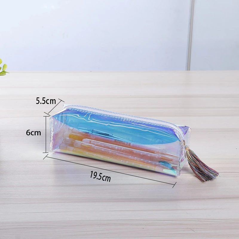 1 шт. прозрачный голографический чехол для макияжа косметичка путешествий с