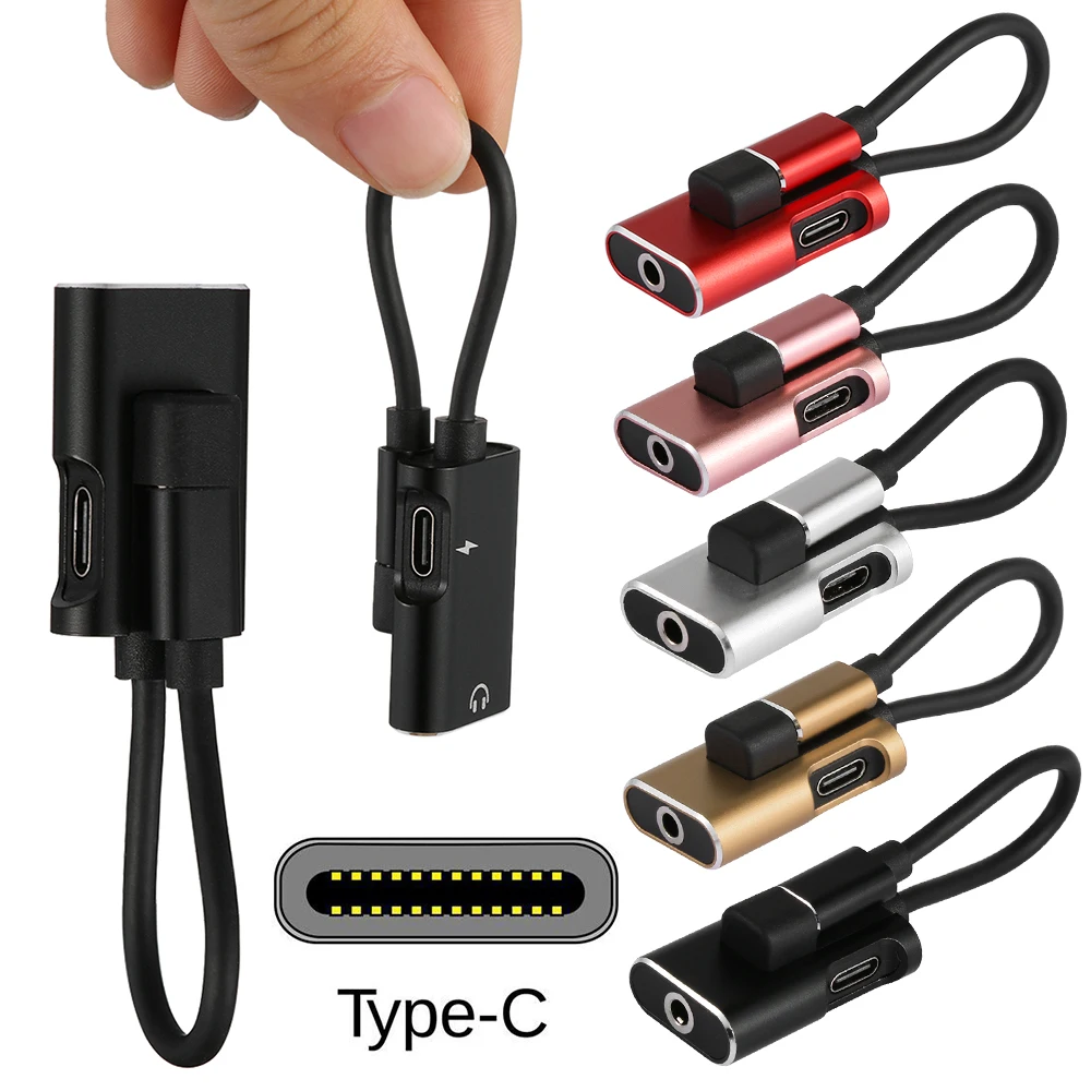Аудиокабель USB C зарядное устройство 2 в 1 разъем типа 3 5 мм Aux адаптер для наушников