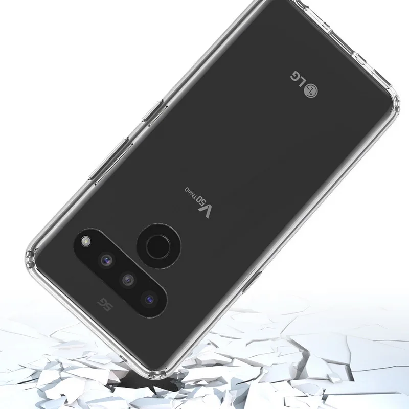 Для LG V50 чехол TPU бампер жесткий PC акриловый прозрачный Гибридный Кристальный чехол для телефона для LG V50 V 50 LGV50 ThinQ 5G Coque чехол Capa