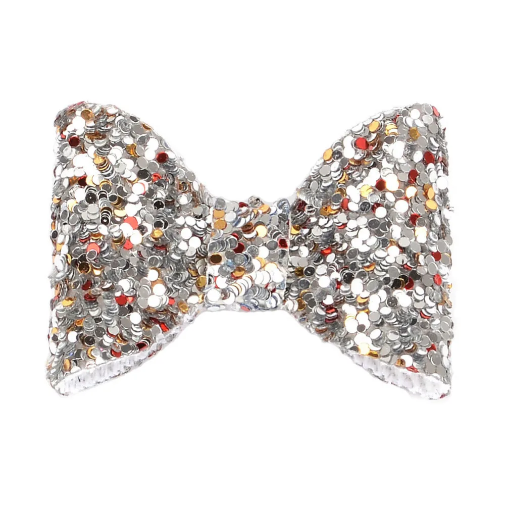 30pcs/lot 2inch Glitter Hair Bows Without Clip Handmade Mini Bow For DIY Crafting | Детская одежда и обувь