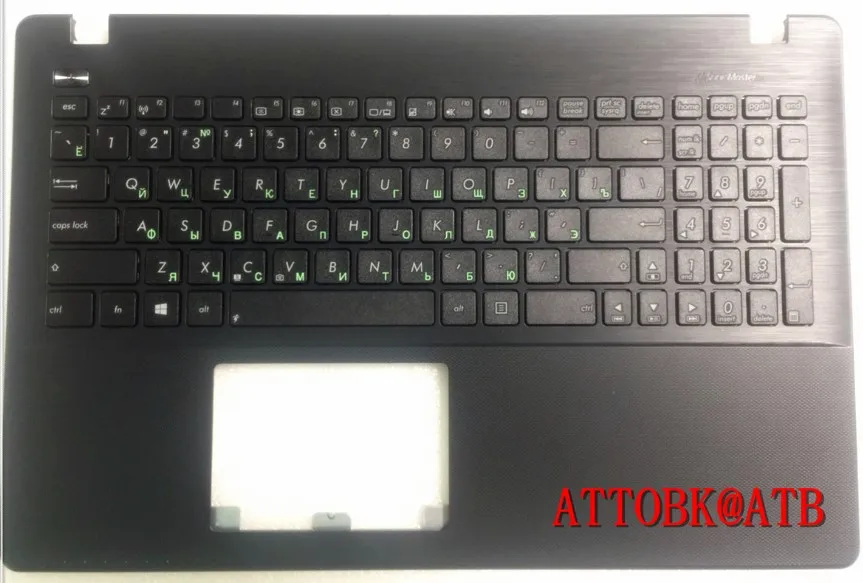 Black Русская клавиатура для ноутбука ASUS R513C W50J R513MJ F5000C Y582L Y581L W518L K550LD R510JD topcase клавиатура с крышкой с C - Color: Black