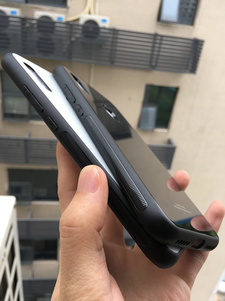 Для Xiaomi Redmi Note 7 чехол Роскошный Глянцевый закаленное стекло Мягкий Силиконовый противоударный чехол для телефона Xiomi Redmi Note 7 Note7 Pro 7S